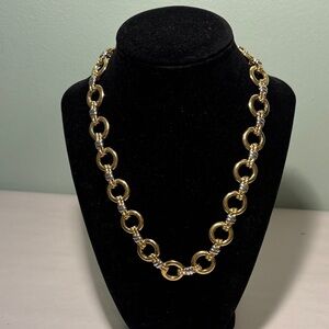 Avon Elegant Two Tone Chain Necklace